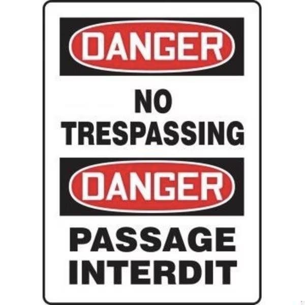 Accuform BILINGUAL OSHA DANGER SAFETY SIGN NO FBMADM076XT - main